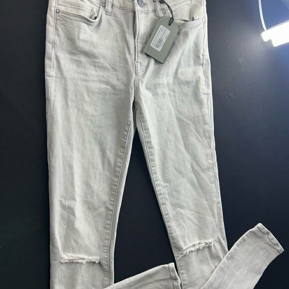 Allsaints Grace Slashed Grey Skinny NWT Size27 - Picture 5 of 13